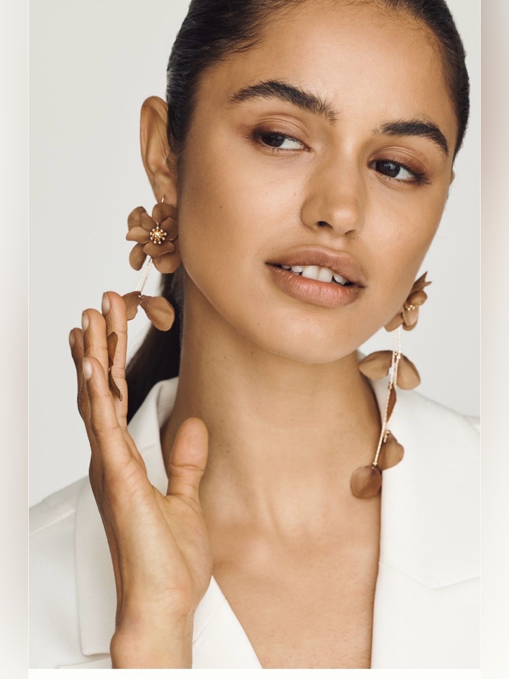 By Anthropologie Petal Drop Earrings